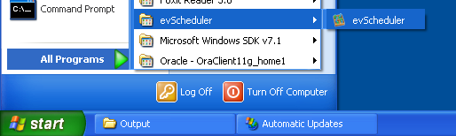 EVSC-WinXP-Start